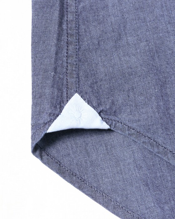 giannettoシャンブレー カッタウェイシャツ 【SLIM FIT】09l