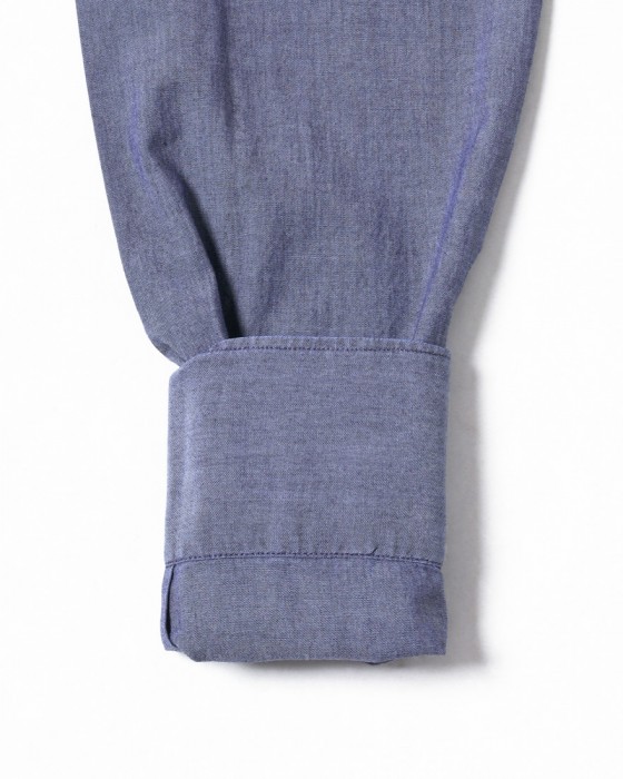giannettoシャンブレー カッタウェイシャツ 【SLIM FIT】16l