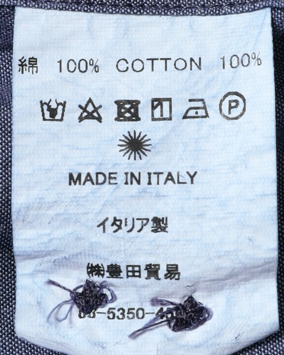 giannettoシャンブレー カッタウェイシャツ 【SLIM FIT】18l