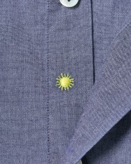 giannettoシャンブレー カッタウェイシャツ 【SLIM FIT】mb_08l