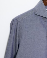 giannettoシャンブレー カッタウェイシャツ 【SLIM FIT】mb_10l