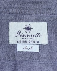 giannettoシャンブレー カッタウェイシャツ 【SLIM FIT】mb_13l