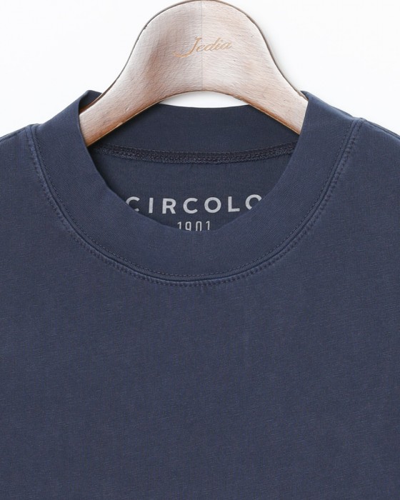 CIRCOLOコットン モックネック Tシャツ06l