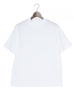 コットン モックネック Tシャツ