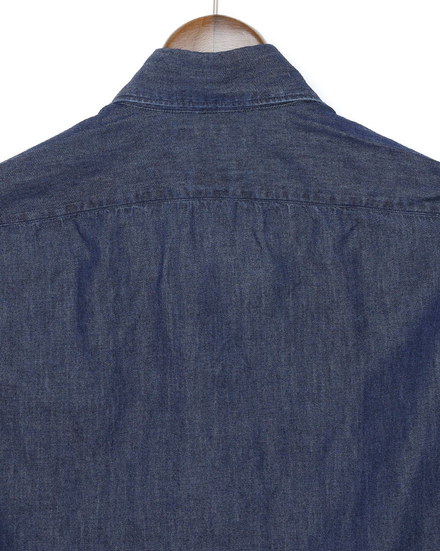 giannettoコットンシャンブレー カッタウェイシャツ 【SLIM FIT】08l