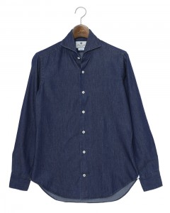コットンシャンブレー カッタウェイシャツ 【SLIM FIT】
