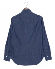 giannettoコットンシャンブレー カッタウェイシャツ 【SLIM FIT】mb_04l