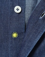 giannettoコットンシャンブレー カッタウェイシャツ 【SLIM FIT】mb_13l