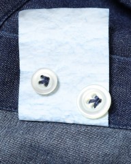 giannettoコットンシャンブレー カッタウェイシャツ 【SLIM FIT】mb_20l