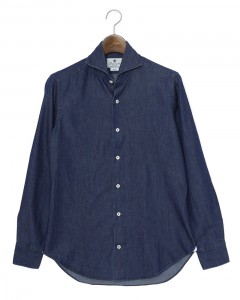 コットンシャンブレー カッタウェイシャツ 【SLIM FIT】