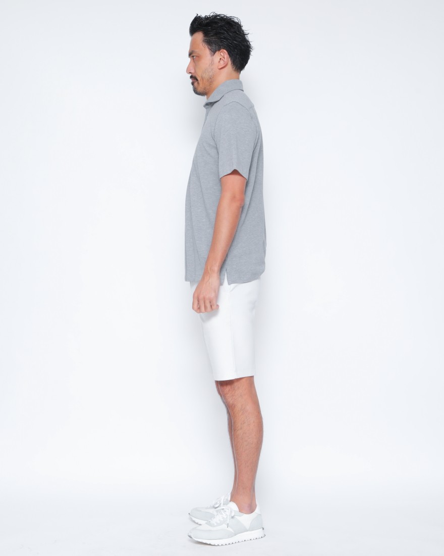 giannettoコットンジャージー カッタウェイ ポロ02l