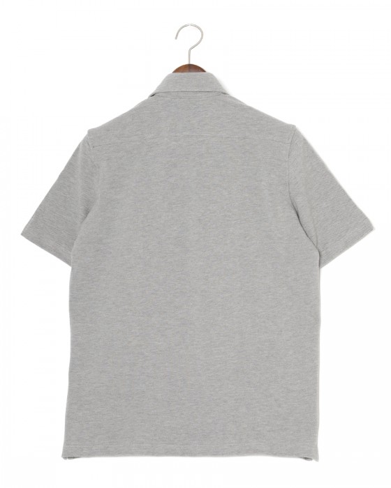 giannettoコットンジャージー カッタウェイ ポロ04l