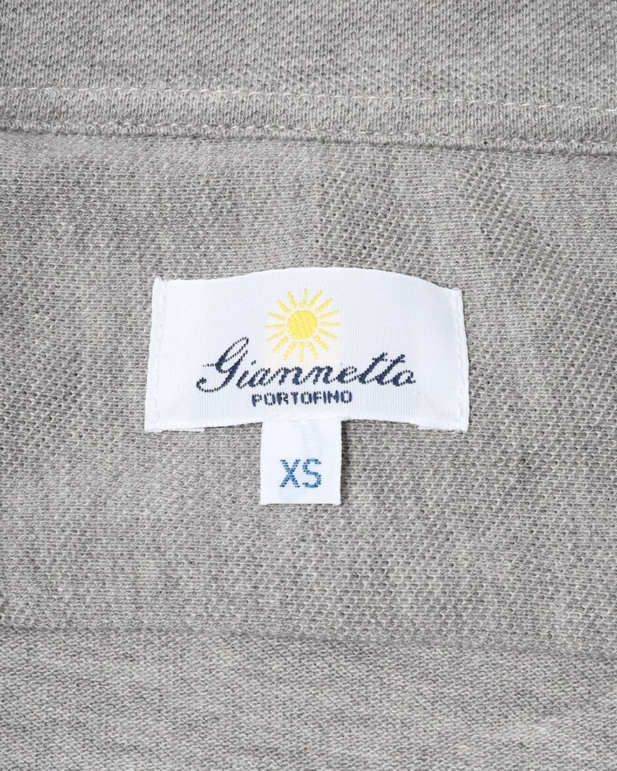 giannettoコットンジャージー カッタウェイ ポロ15l