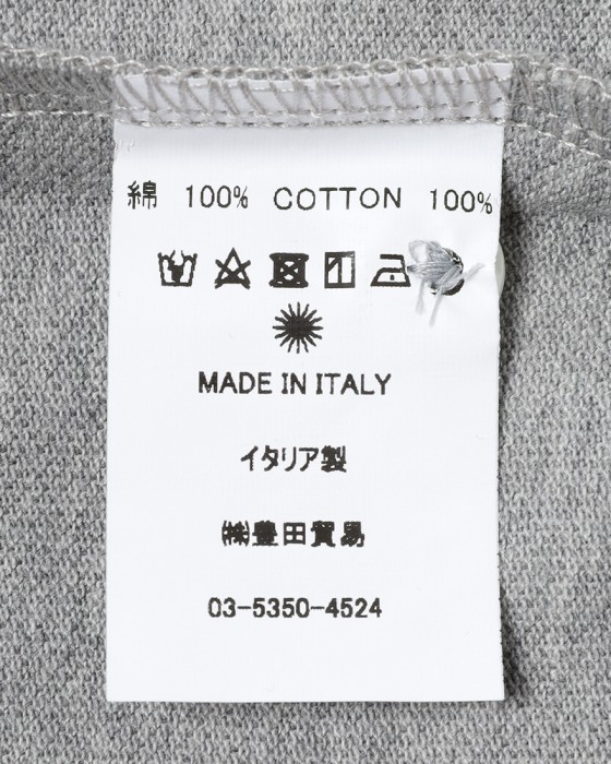 giannettoコットンジャージー カッタウェイ ポロ20l