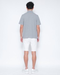 giannettoコットンジャージー カッタウェイ ポロmb_03l