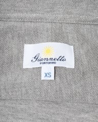 giannettoコットンジャージー カッタウェイ ポロmb_15l