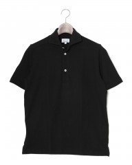 giannettoコットンジャージー カッタウェイ ポロmb_c3