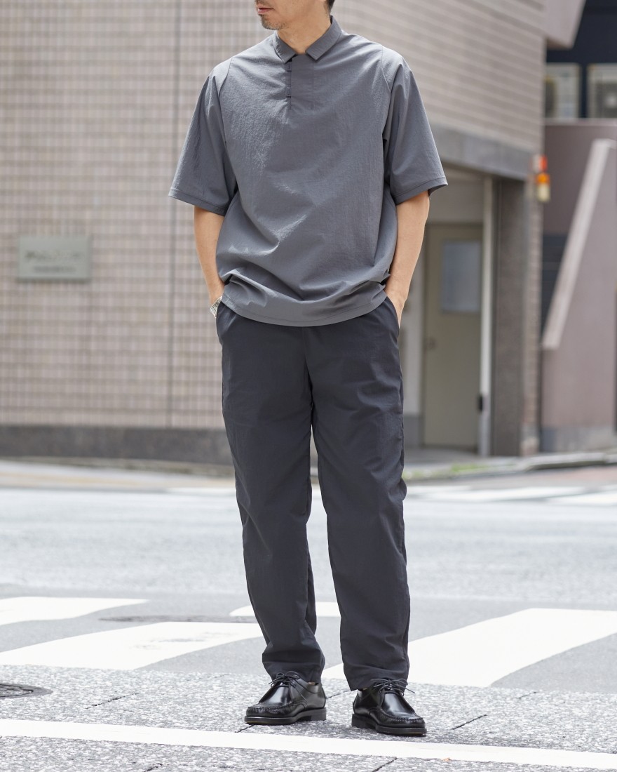 TEATORAナイロンストレッチ ポロシャツ【CAPSULESNAP POLO SHIRT DR】ma