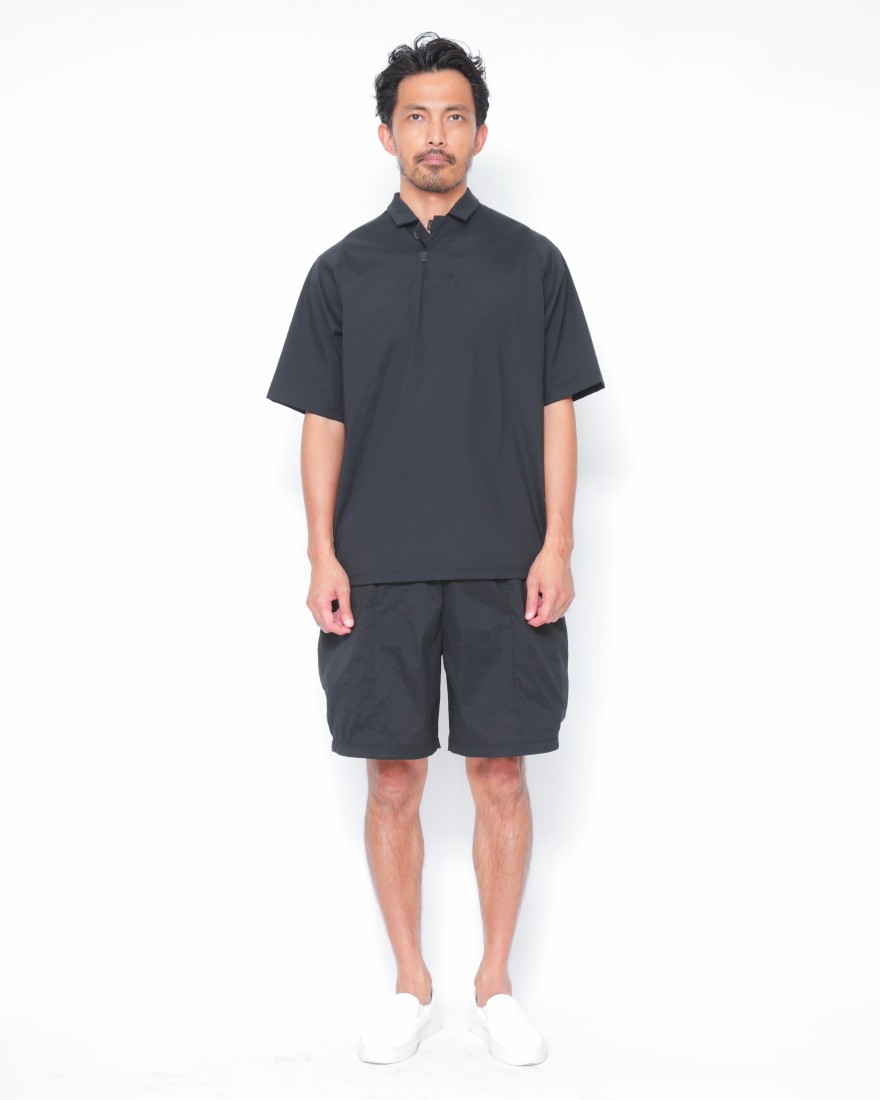 TEATORAナイロンストレッチ ポロシャツ【CAPSULESNAP POLO SHIRT AQ】01l