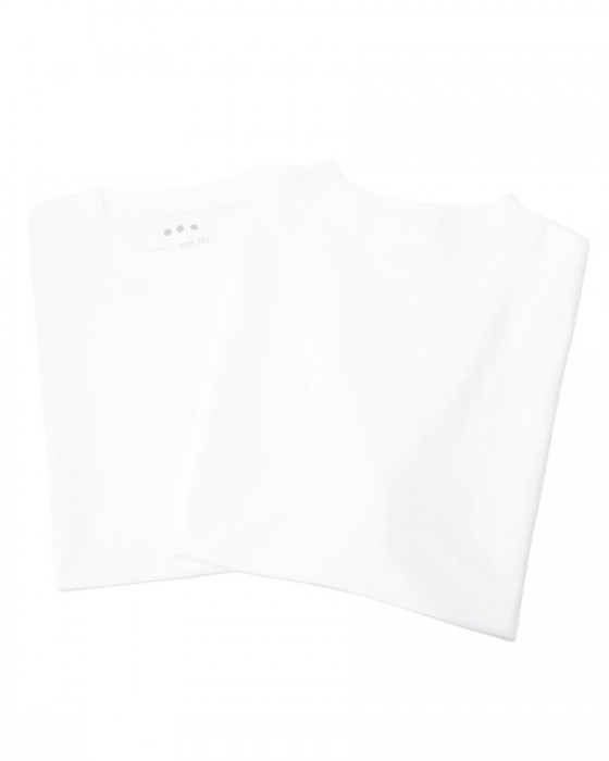 three dotsクルー＆モックネック 2パックTシャツ【2Pack Tee】20l