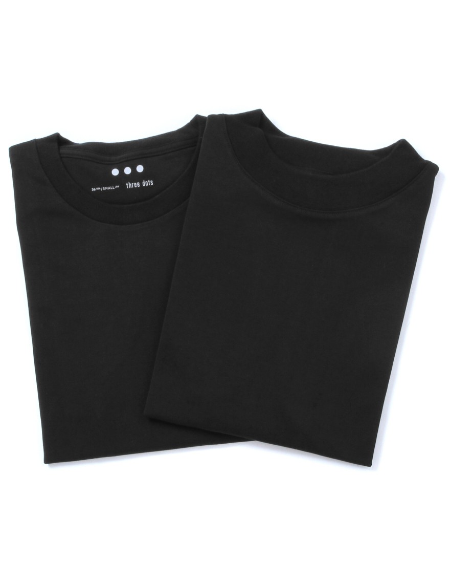 クルー＆モックネック 2Pack Tee｜three dots（スリードッツ）｜TOKYOlife