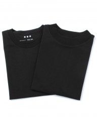 three dotsクルー＆モックネック 2Pack Teemb_c1