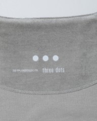 three dotsモダールウールベロア 三者混オープンカーディガンmb_12l