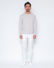 three dotsオーガニックコットン クルーネックロングTシャツmb_08l