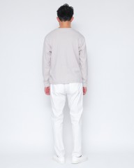 three dotsオーガニックコットン クルーネックロングTシャツmb_12l