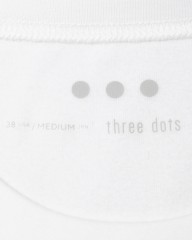 three dotsブラッシュドリブ裏起毛ハイゲージロングスリーブ スウェットmb_07l