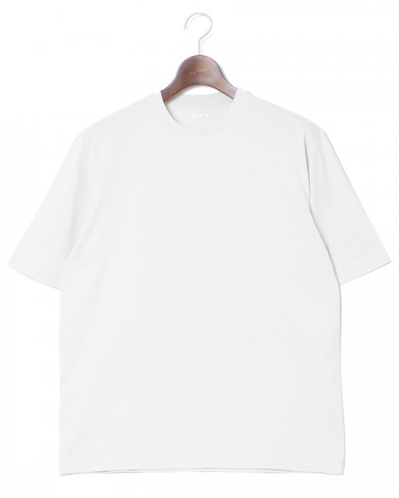 three dotsパウダリーコットン Tシャツc6