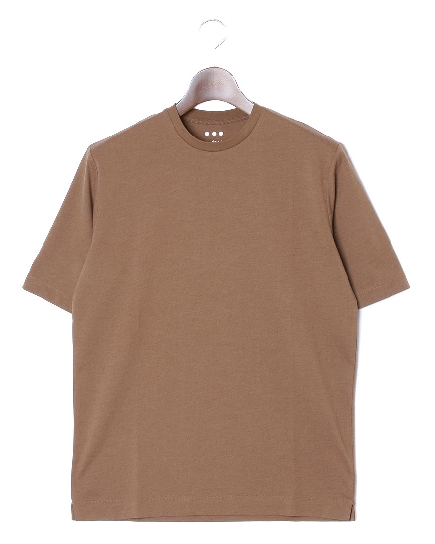 three dotsパウダリーコットン Tシャツc7