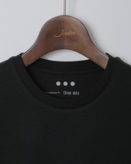 three dotsパウダリーコットン Tシャツmb_01l
