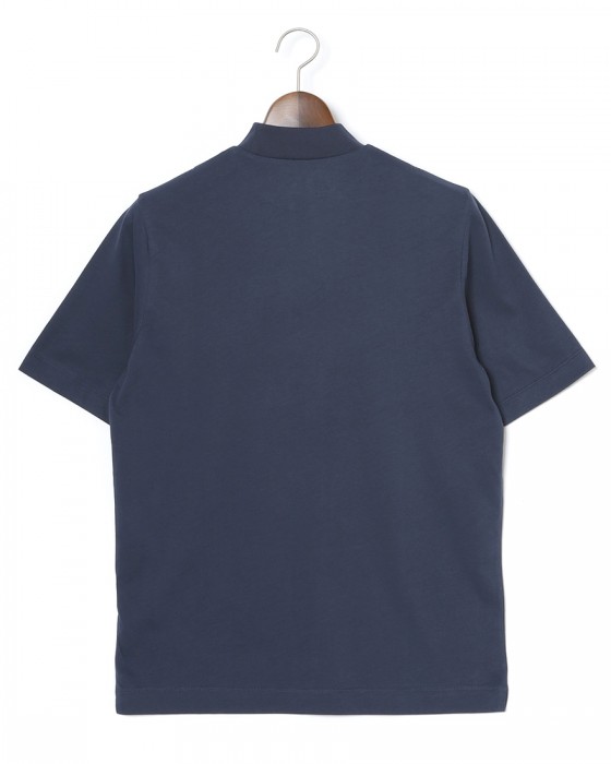 three dotsサンデッドジャージー モックネック Tシャツ【Steve/Sanded Jersey】15l