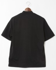 three dotsサンデッドジャージー モックネックTシャツmb_06l