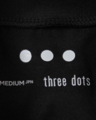 three dotsサンデッドジャージー モックネックTシャツmb_08l