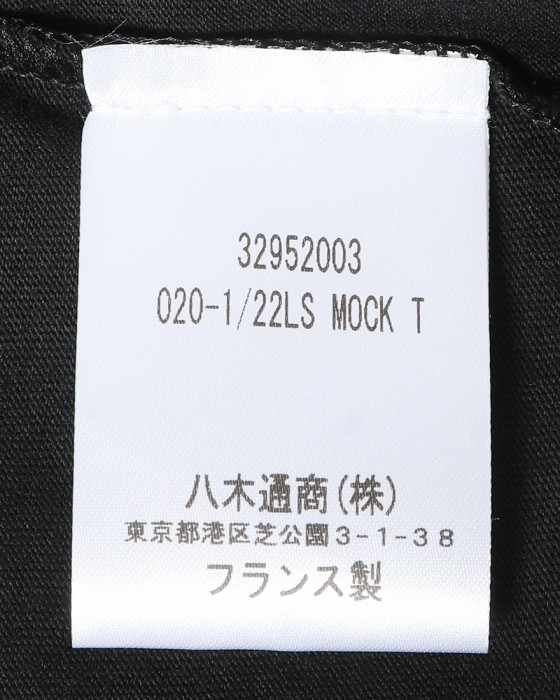ELACIOロングスリーブモックネック【MOCK NK】10l