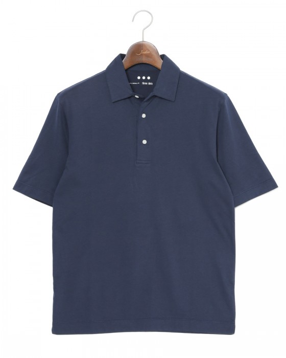 three dotsサンデッドジャージー ポロシャツ【George/Sanded Jersey】c4