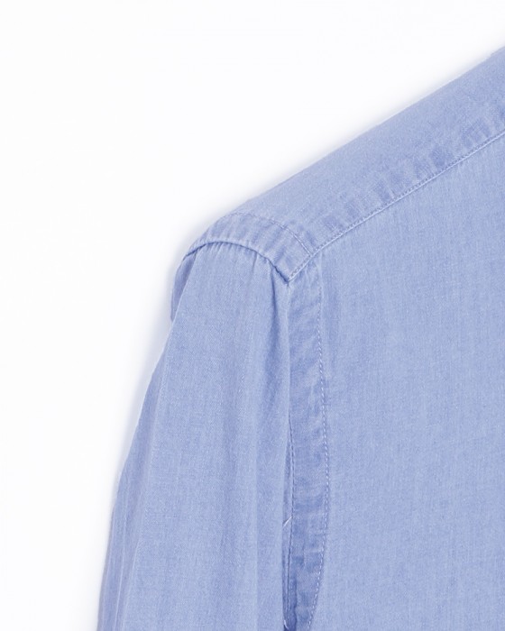 BORRIELLOワイドカラーデニムシャツ 【GAIOLA】04l
