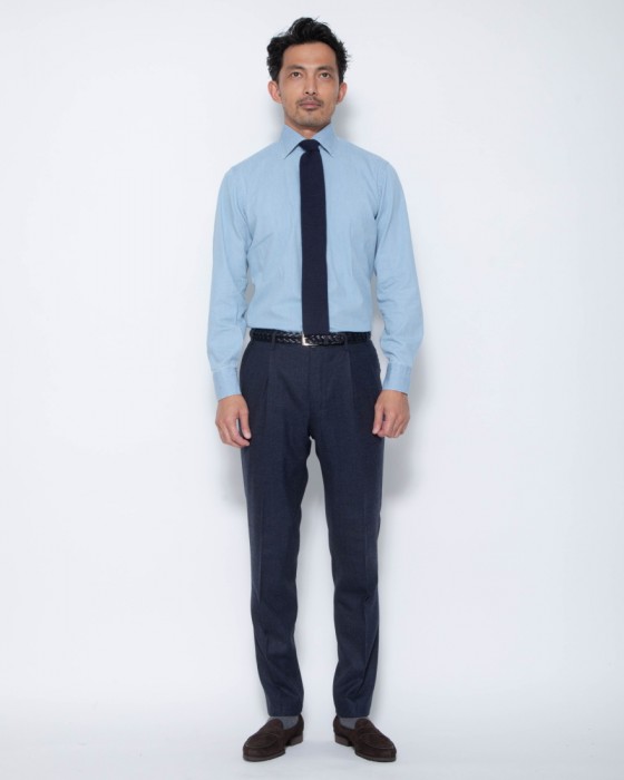 BORRIELLOワイドカラーデニムシャツ 【GAIOLA】21l