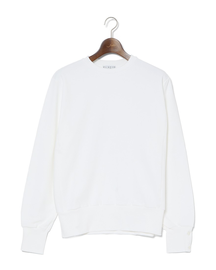 ELACIOクルーネックプルオーバー【CREW NK PULLOVER】c2