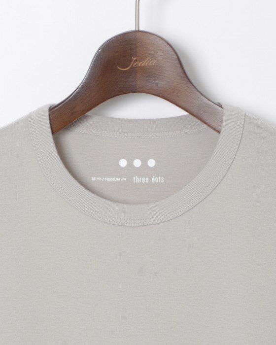 オーガニックコットンニット Tee【Josh】｜three dots