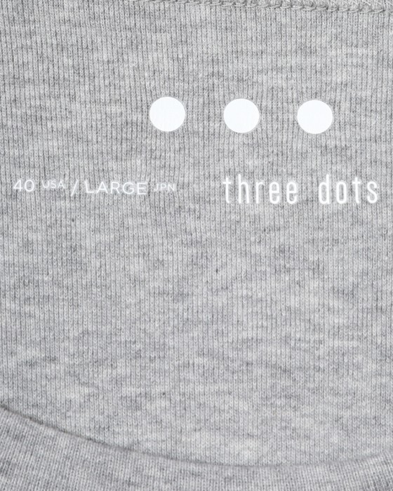 three dotsオーガニックコットンニット Tee【Josh】16l