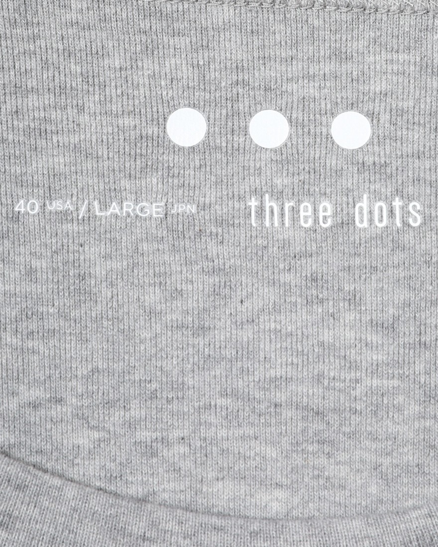three dotsオーガニックコットンニット Tee【Josh】16l