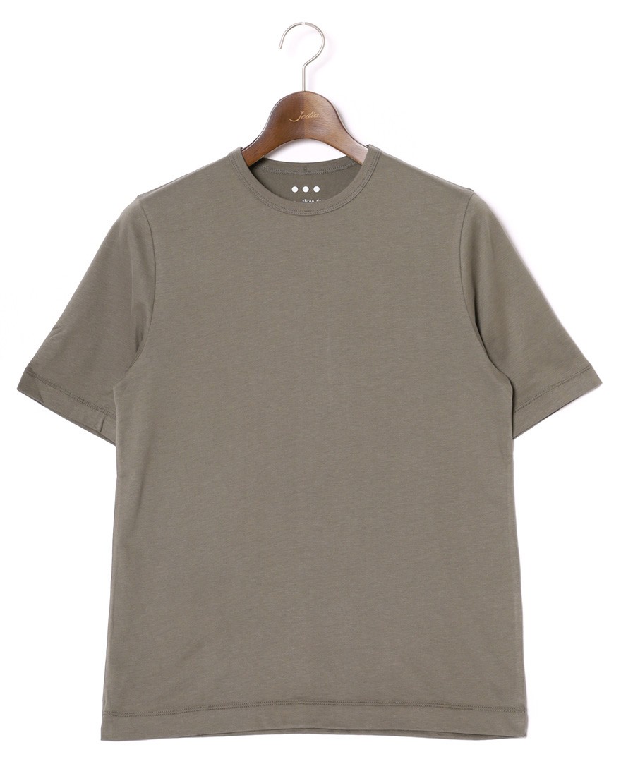 three dotsサンデッドジャージー クルーネックTシャツ【NEW JAMES】