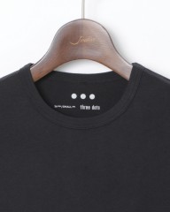 three dotsサンデッドジャージー クルーネックTシャツ【NEW JAMES】mb_01l