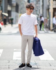 three dotsサンデッドジャージー クルーネックTシャツ【NEW JAMES】mb_ma
