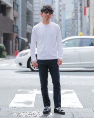 three dotsニューパウダリーコットン ロングスリーブmb_ma