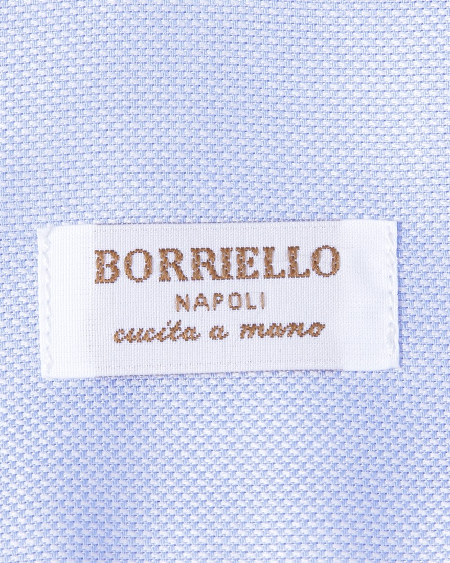 BORRIELLOセミワイドカラー コットンピンオックス シャツ【GAIOLA】08l