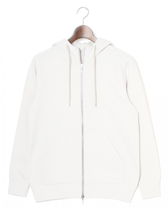 three dotsストレッチポンチ ダブルジップパーカー【Stretch ponte】c8